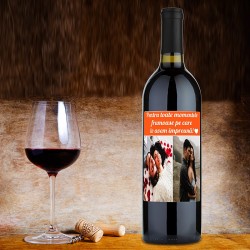 Sticlă de vin personalizată...